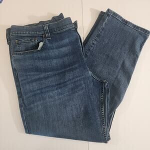 LL Bean "Bean Flex" Mens Jeans Slim Straight 42x29